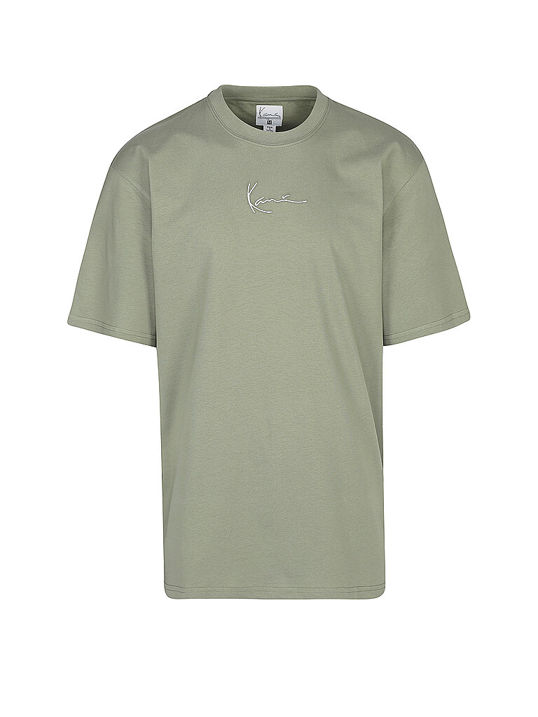 KARL KANI T Shirt Signature olive | XS